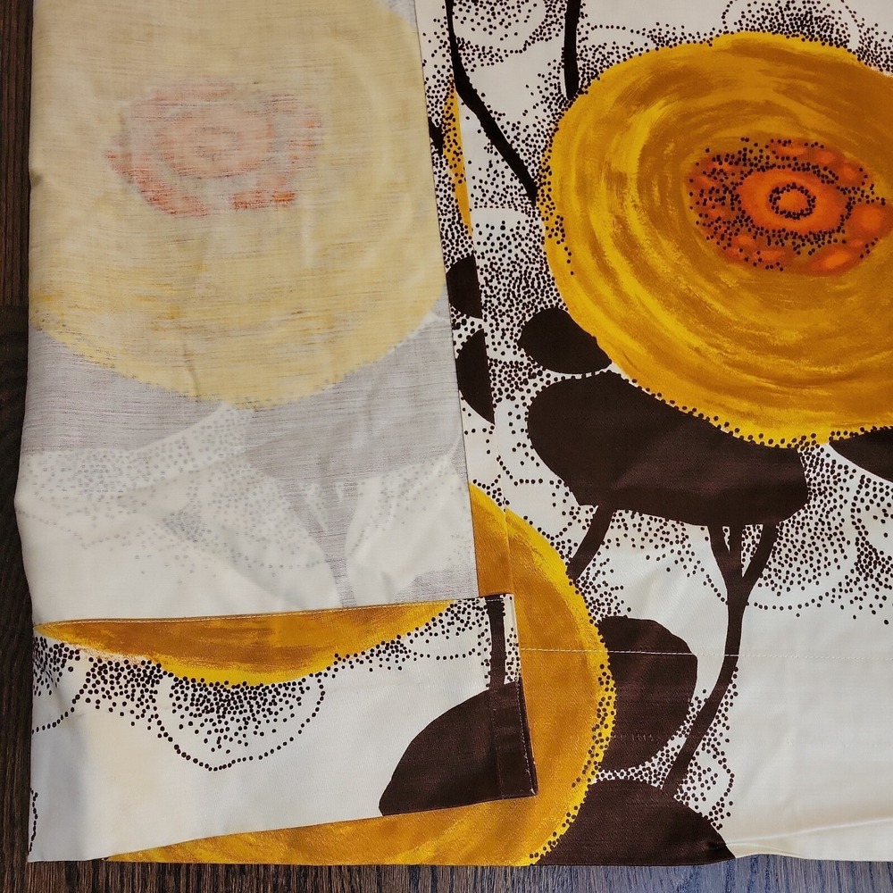 VINTAGE Mid Century Modern Retro 134" L 92" H Curtain Panel Fabric Dekoplus - Picture 4 of 10